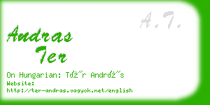 andras ter business card